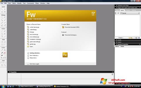 Screenshot Adobe Fireworks para Windows 7