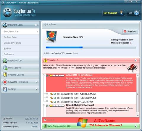 Screenshot SpyHunter para Windows 7