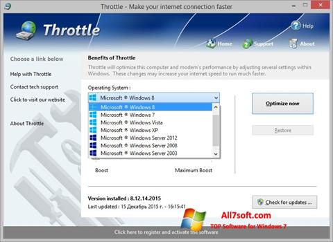 Screenshot Throttle para Windows 7