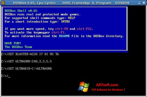 Screenshot DOSBox para Windows 7