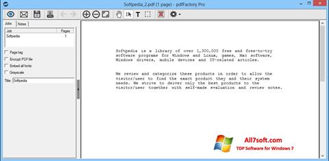 Screenshot pdfFactory Pro para Windows 7