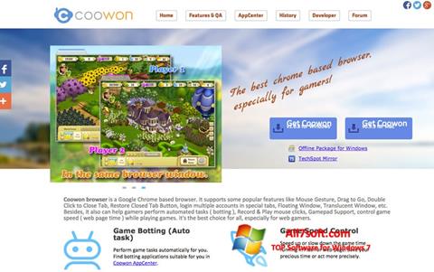 Screenshot Coowon Browser para Windows 7