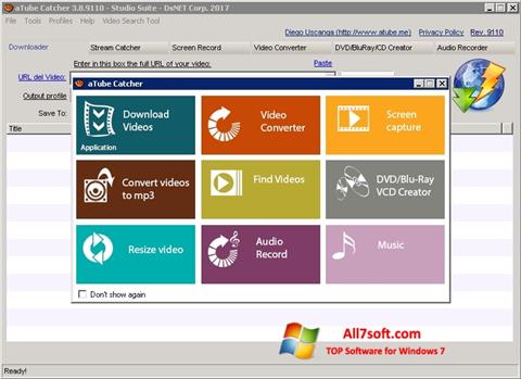 Screenshot aTube Catcher para Windows 7