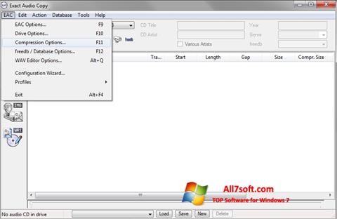 Screenshot Exact Audio Copy para Windows 7
