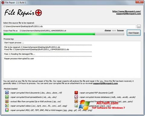 Screenshot File Repair para Windows 7