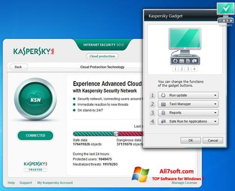 Screenshot Kaspersky Internet Security para Windows 7