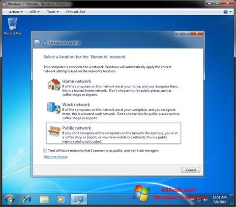Screenshot Windows Virtual PC para Windows 7