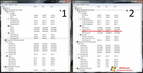 Screenshot Open Hardware Monitor para Windows 7