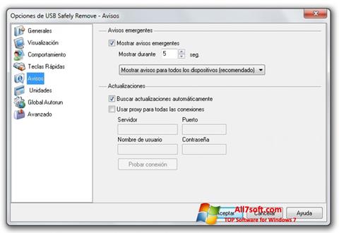 Screenshot USB Safely Remove para Windows 7