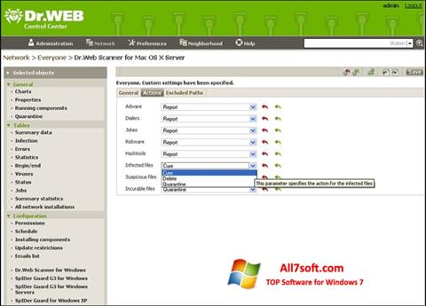 Screenshot Dr.Web Antivirus para Windows 7