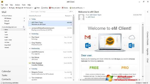Screenshot eM Client para Windows 7