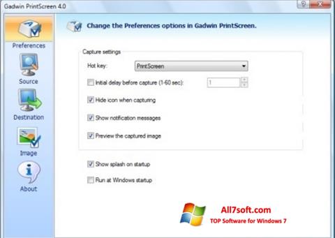 Screenshot Gadwin PrintScreen para Windows 7