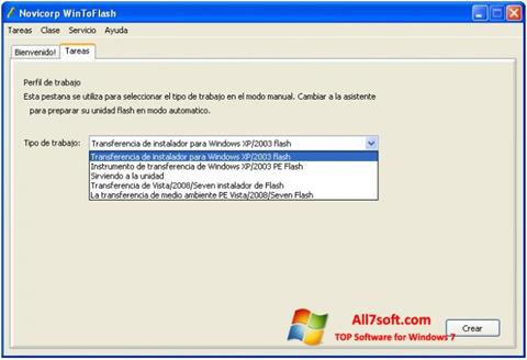 Screenshot WinToFlash para Windows 7