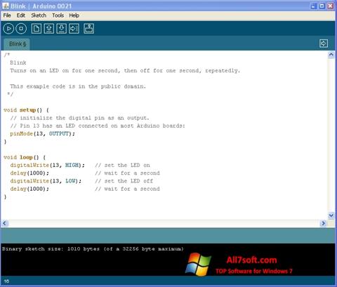 Screenshot Arduino para Windows 7