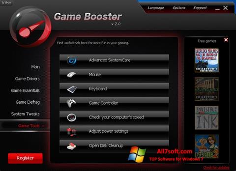 Screenshot Game Booster para Windows 7