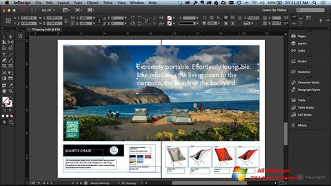 Screenshot Adobe InDesign para Windows 7