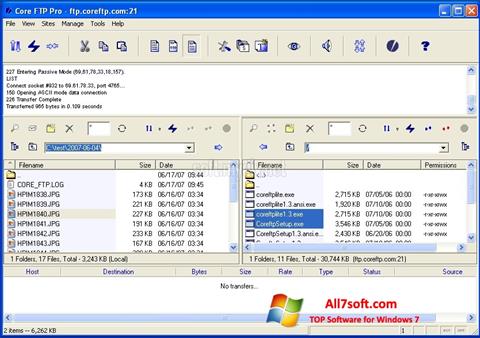 Screenshot Core FTP para Windows 7