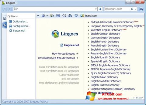 Screenshot Lingoes para Windows 7