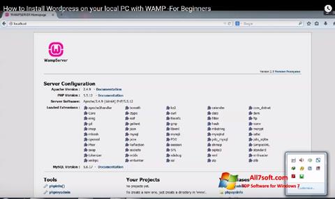 Screenshot WampServer para Windows 7