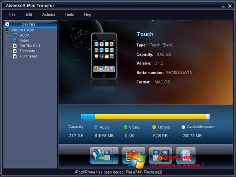 Screenshot iPhone PC Suite para Windows 7