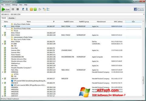 Screenshot Advanced IP Scanner para Windows 7