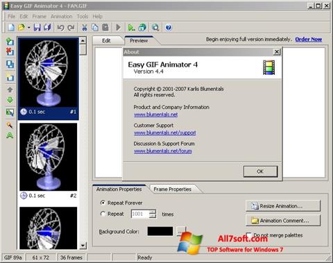 Screenshot Easy GIF Animator para Windows 7