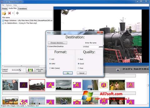Screenshot Bolide Slideshow Creator para Windows 7