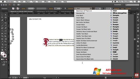 Screenshot Adobe Illustrator para Windows 7