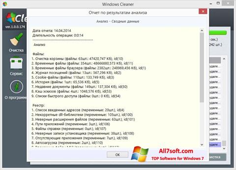 Screenshot WindowsCleaner para Windows 7