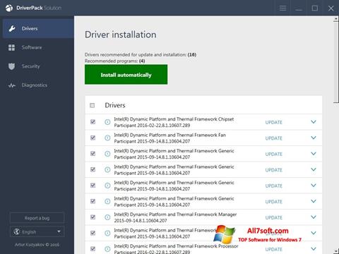 Screenshot DriverPack Solution Online para Windows 7