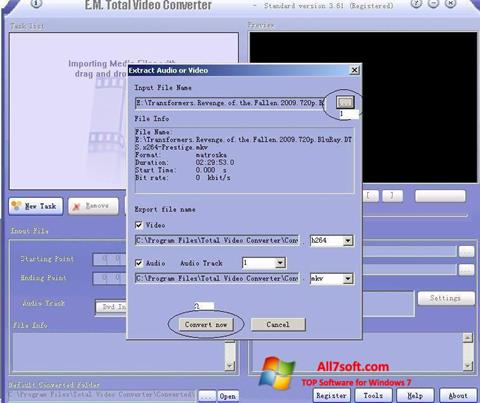 Screenshot Xvid para Windows 7