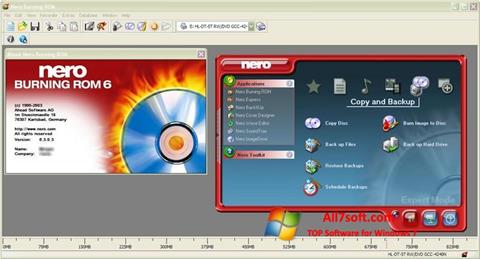 Screenshot Nero Burning ROM para Windows 7
