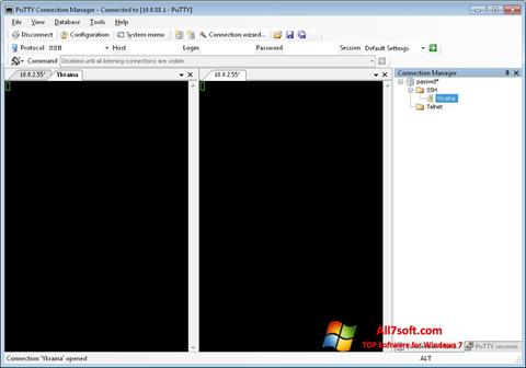 Screenshot PuTTY Connection Manager para Windows 7