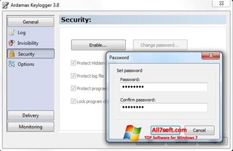 Screenshot Ardamax Keylogger para Windows 7