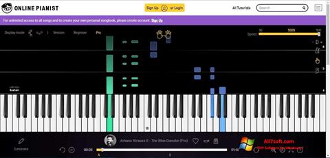 Screenshot Virtual Piano para Windows 7