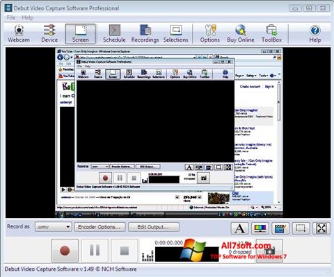 Screenshot Debut Video Capture para Windows 7