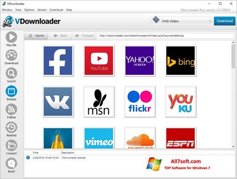Screenshot VDownloader para Windows 7