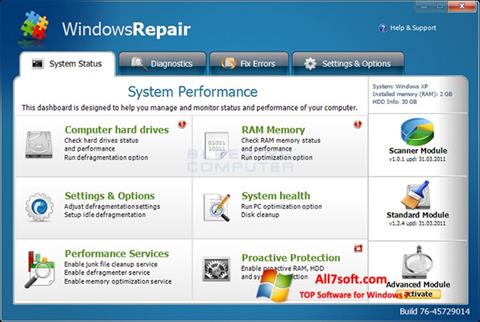 Screenshot Windows Repair para Windows 7