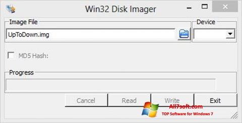 Screenshot Win32 Disk Imager para Windows 7