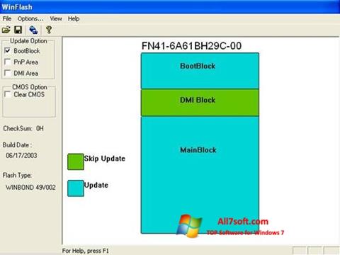 Screenshot WinFlash para Windows 7