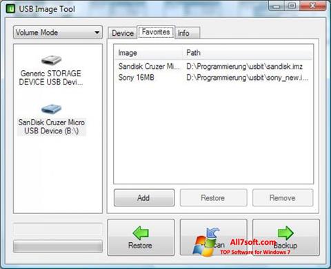 Screenshot USB Image Tool para Windows 7