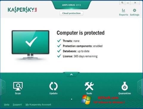 Screenshot Kaspersky para Windows 7