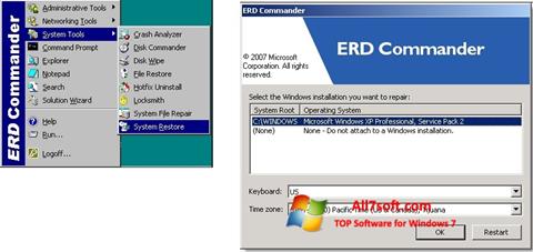 Screenshot ERD Commander para Windows 7