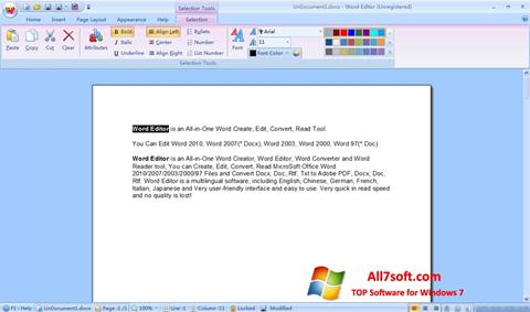 Screenshot DocX Reader para Windows 7