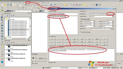 Screenshot QGIS para Windows 7