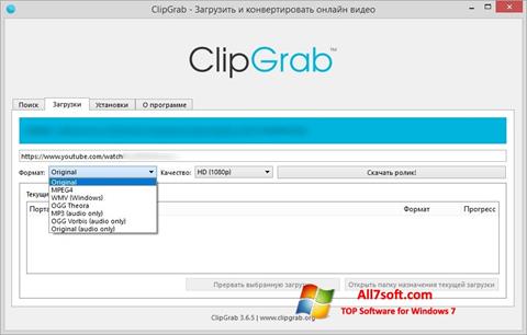 Screenshot ClipGrab para Windows 7