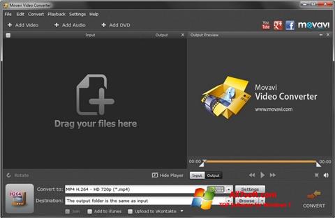 Screenshot Movavi Video Converter para Windows 7