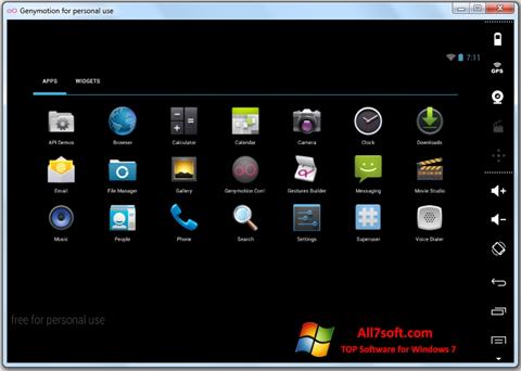 Screenshot Genymotion para Windows 7