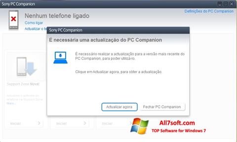 Screenshot Sony PC Companion para Windows 7