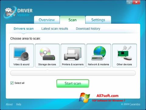 Screenshot Carambis Driver Updater para Windows 7